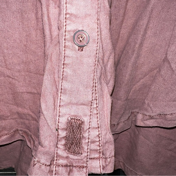 Free People Dusty Pink Button Down - Picture 5 of 9
